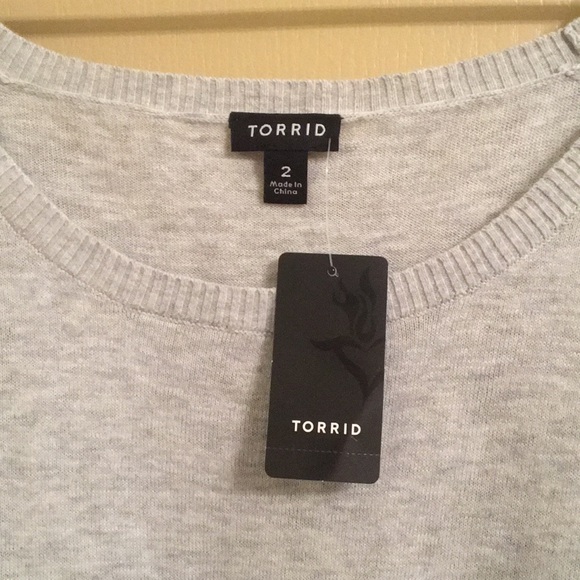 Grey Ruffle Hem Shirt - Picture 2 of 3